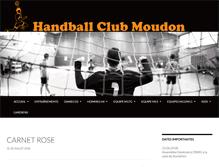 Tablet Screenshot of moudon-handball.ch